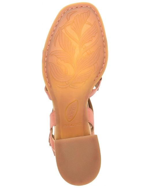 Born Brown Sofia Square Toe Sandals