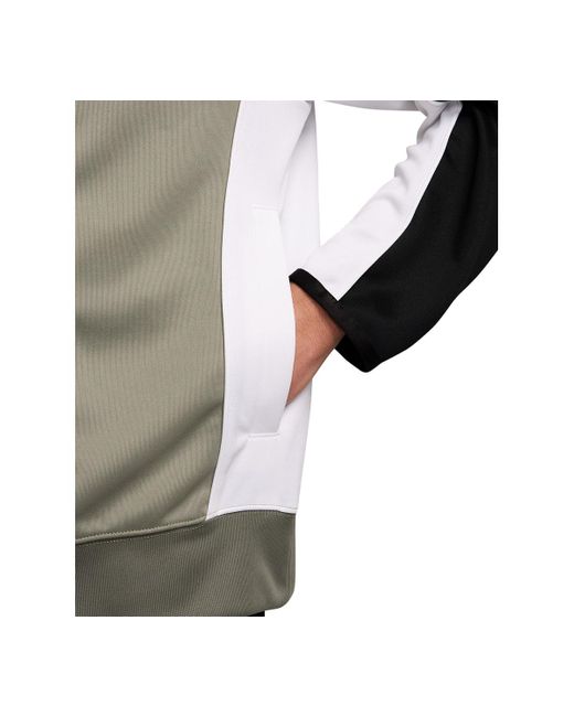 Nike Gray Air Relaxed Fit Colorblocked Zip-front Jacket for men