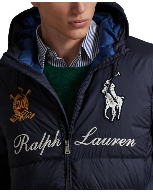 Polo Ralph Lauren Blue Colden Big Pony 20th Anniversary Embroidered Jacket for men