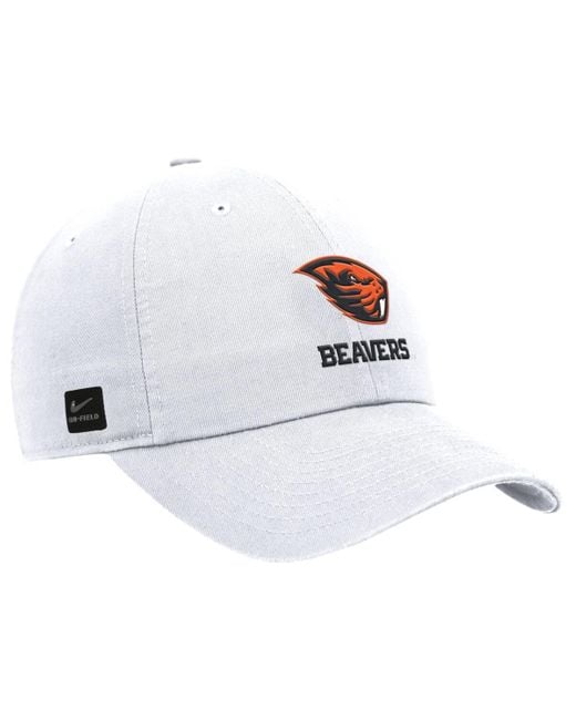Nike White Oregon State Beavers 2025 On-field Club Adjustable Hat for men