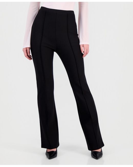 BarIII Black Pull-on Flare Pants
