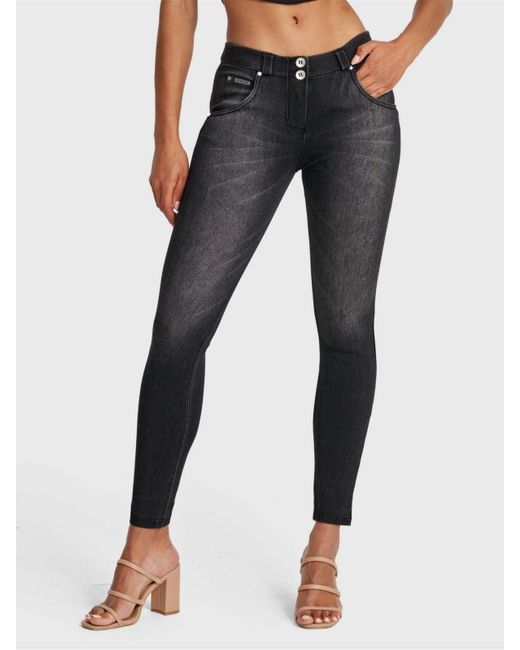 Freddy Blue Mid-rise Snug Sculpting Skinny Jeans