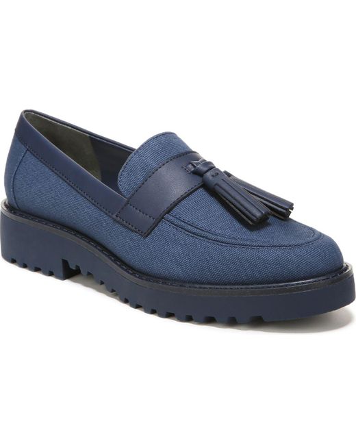 franco sarto navy blue loafers