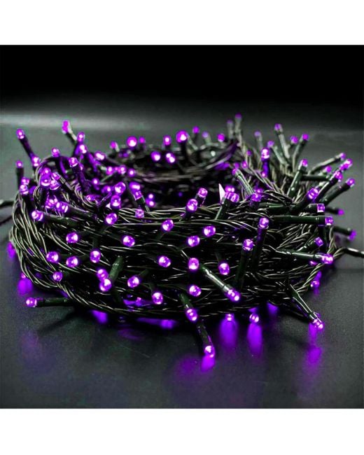 Twinkle Star Purple 200 Led Fairy String Lights Halloween Decoration