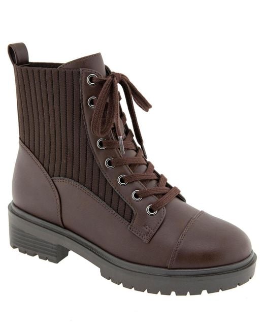 BCBGeneration Brown Mari Combat Boot