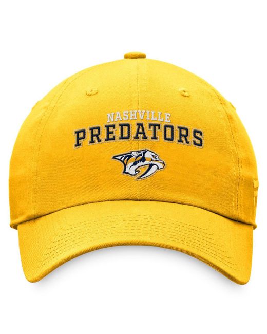 Fanatics Yellow Branded Gold Nashville Predators Fundamental Two-hit Adjustable Hat