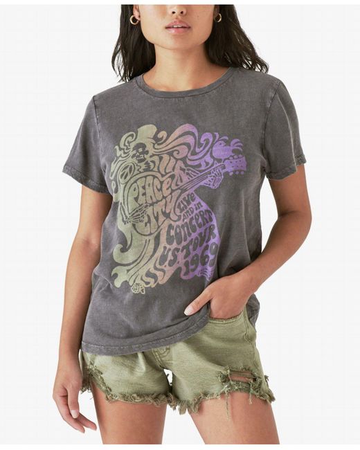 Lucky Brand Cotton Peace City Concert T 
