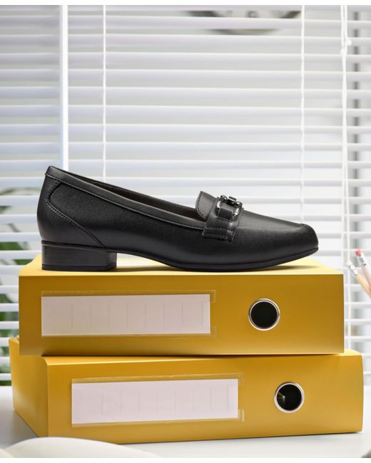 Clarks Black Juliet Echo Slip-on Loafers