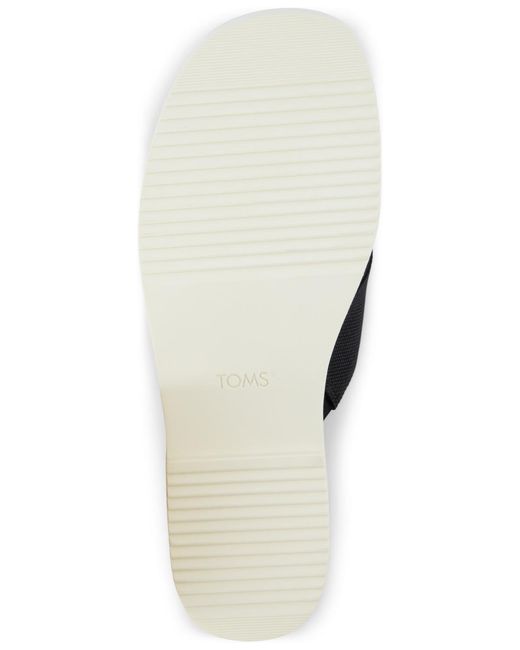 TOMS Black Mae Crossover Open Toe Sandals