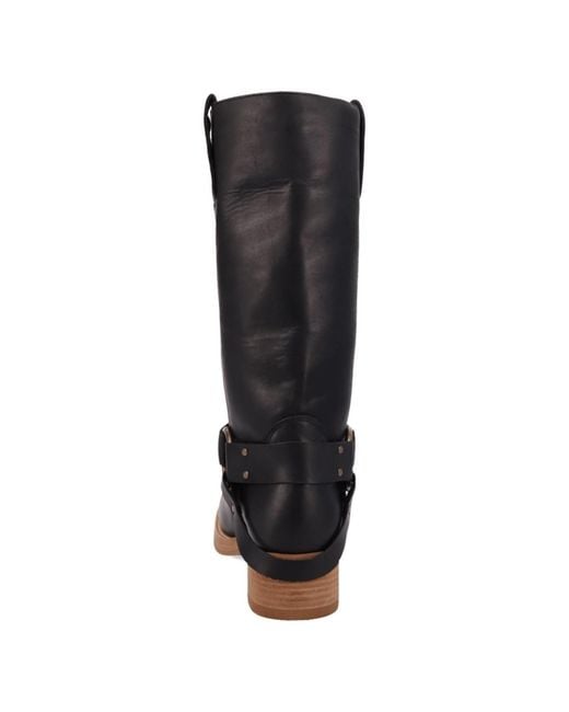 Dingo Black Rip Leather Boot for men