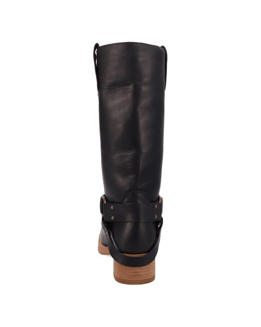 Dingo Black Rip Leather Boot for men