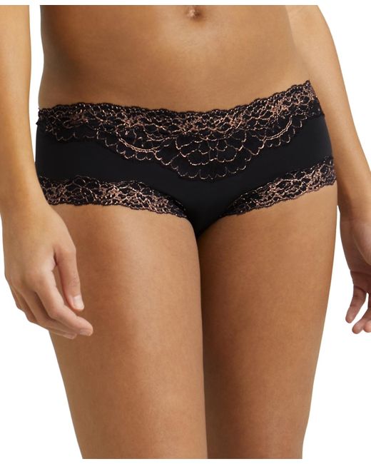 Maidenform Black Scalloped Lace Hipster Underwear 40823