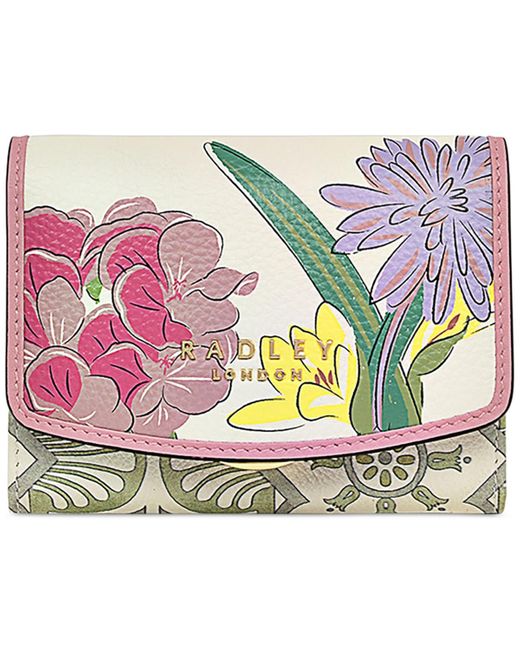 Radley Pink The Rhs Collection Leather Flapover Wallet
