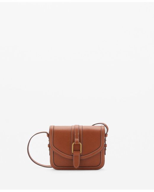 Mango Brown Effect Shoulder Bag