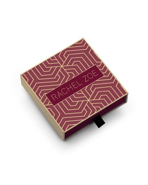 Rachel Zoe White 14k Plated Sterling Silver Pave Curve huggie Hoop Earrings