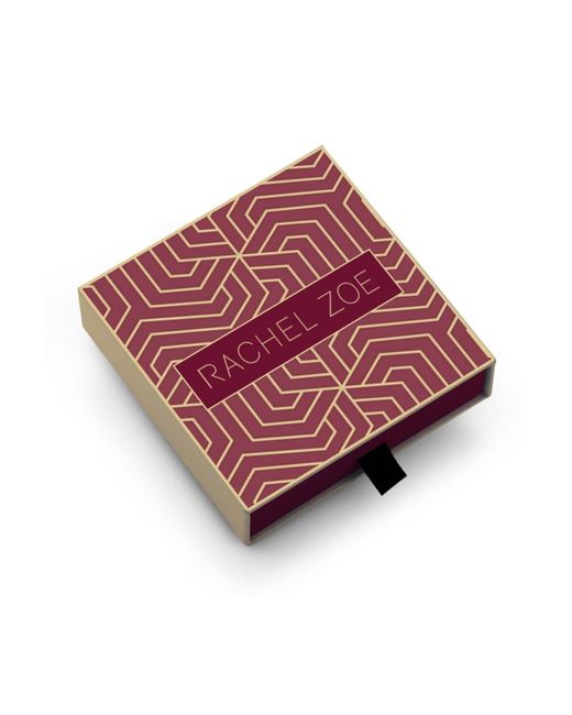 Rachel Zoe White 14k Plated Sterling Silver Pave Pear Signet Ring