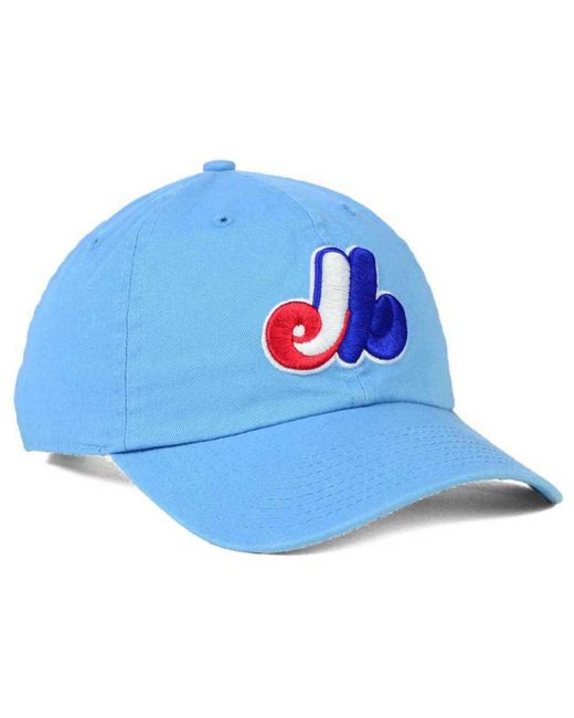 47 Brand Montreal Expos Core Clean Up Cap in Blue for Men Lyst
