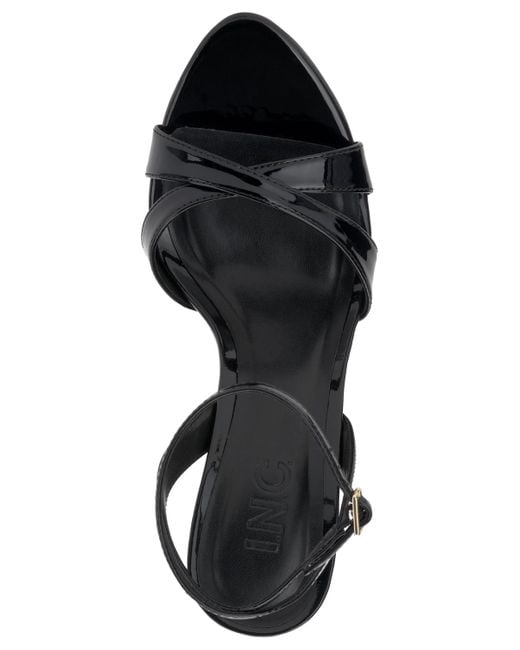 INC International Concepts Black Camlyn Wedge Sandals