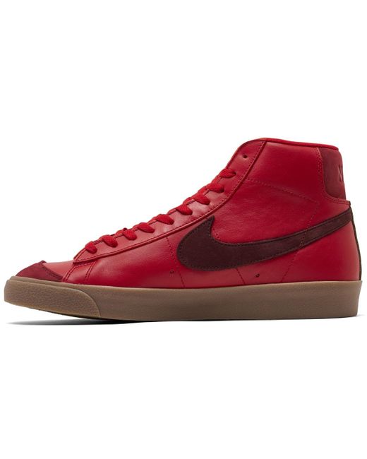 Nike Red Blazer Mid 77 Vintage-like Casual Sneakers From Finish Line for men