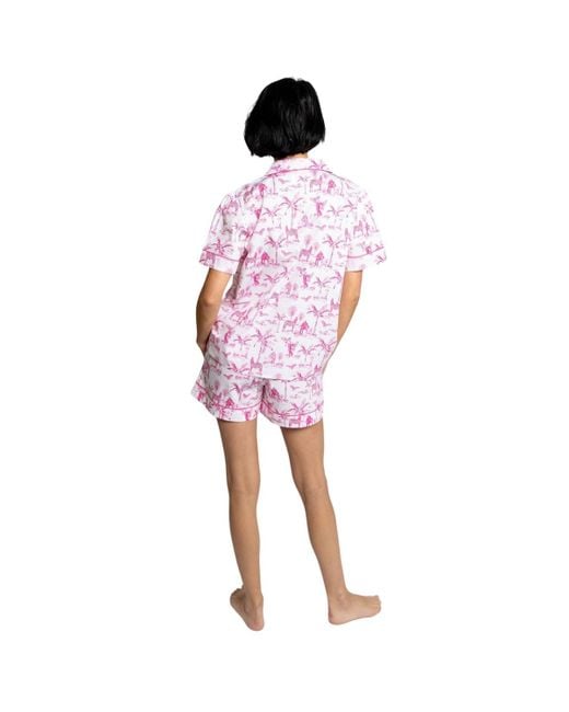 Sant And Abel Multicolor Skydog Toile Short Pj Set