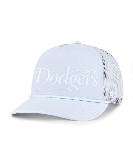'47 Blue Los Angeles Dodgers Foundation Script Hitch Adjustable Trucker Hat for men