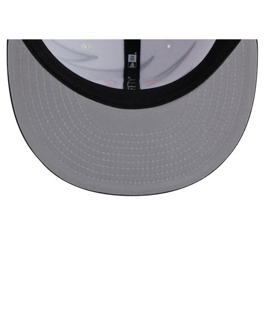 KTZ Blue Navy/white Houston Astros jagged 9fifty Snapback Hat for men