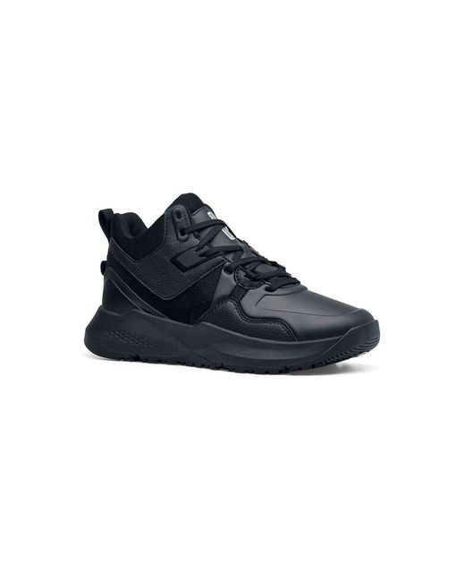 Shoes for Crews Blue Brakly Slip Resistant Water Resistant Work Shoes