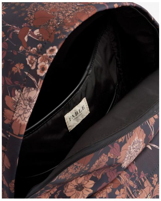 Fable England Brown Deco Blooms Backpack