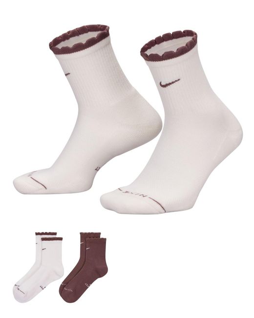 Nike Purple Everyday Elevated Mid-crew Socks for men