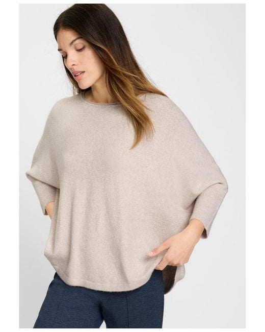Olsen Natural Cropped Poncho