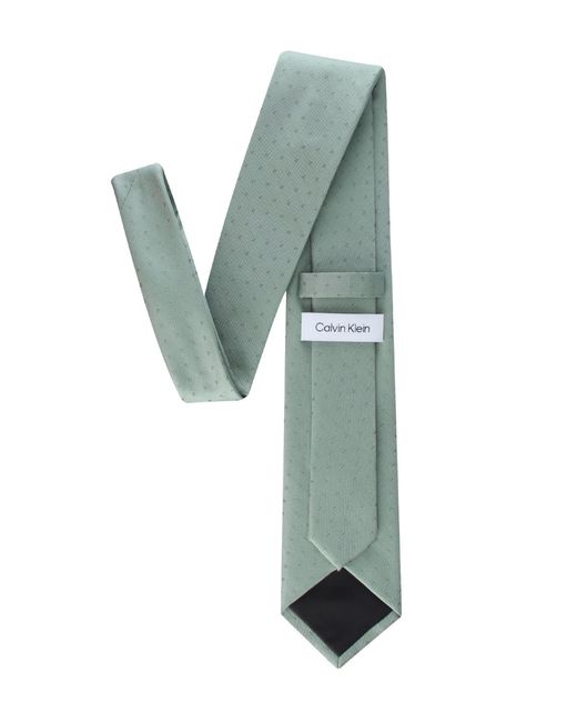 Calvin Klein Green Brack Solid Unsolid Pattern Classic Tie for men