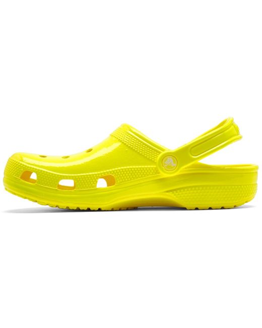 CROCSTM Yellow Classic Neon Clogs From Finish Line for men