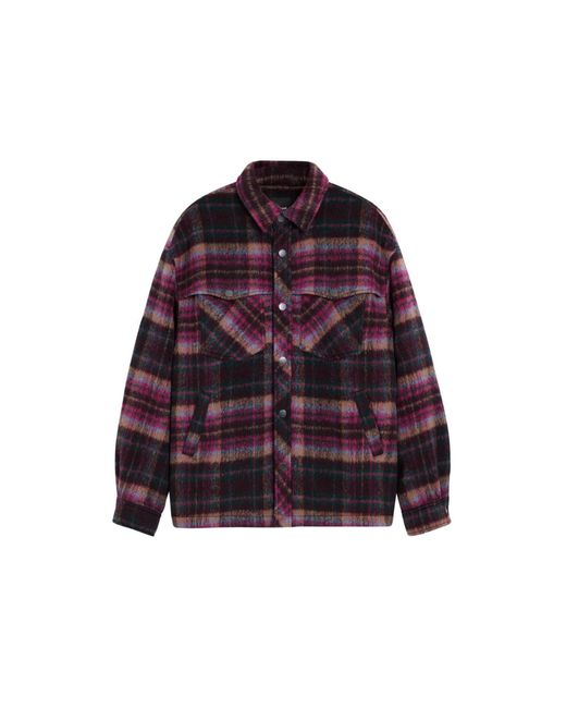 Desigual Orange Checked Jacket for men