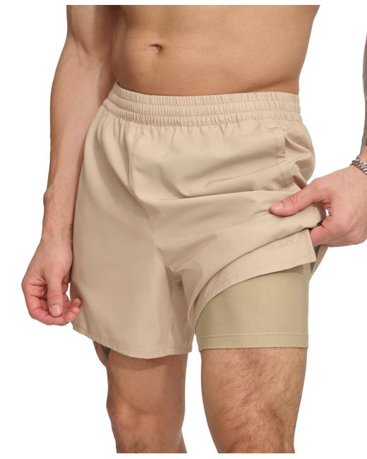 DKNY Natural Stretch Hybrid 5" Volley Shorts for men