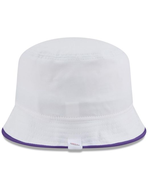 KTZ White Minnesota Vikings 2025 Nfl Training Camp Stretch Bucket Hat for men