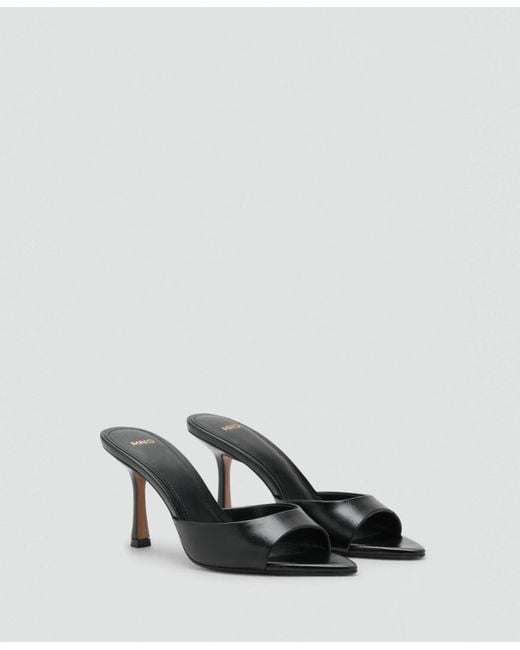 Mango Black Pointed-heel Sandals