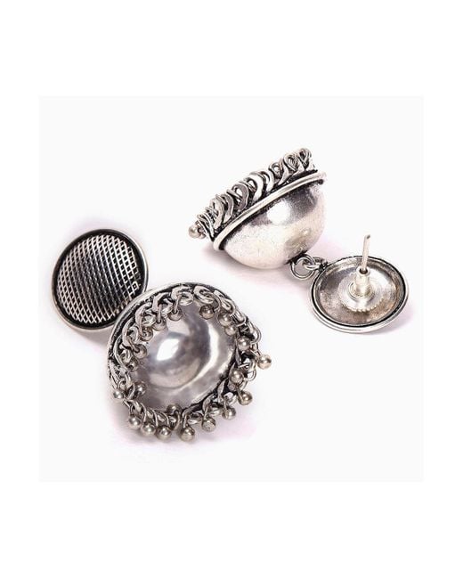 SOH Red Silver Plated Designer Jewellery Set