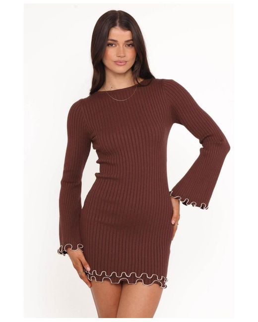 strapless open back dress Womens Sheer Mesh Long Sleeve Mini Dress main image 1