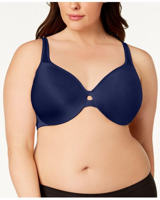 Lilyette Plunge Into Comfort Keyhole Minimizer Bra 0904 in Blue Lyst