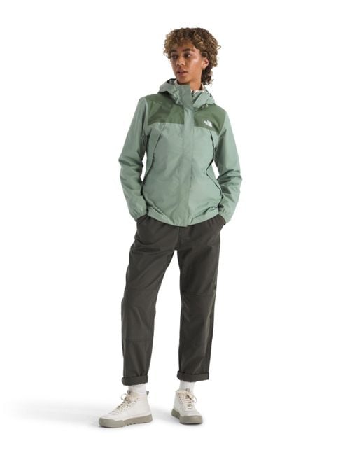The North Face Green Antora Hooded Rain Jacket