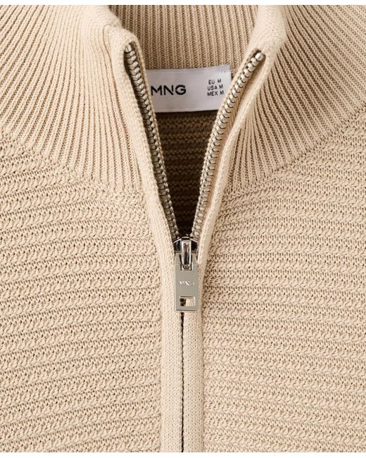 Mango Natural Cotton Structured Sweater for men