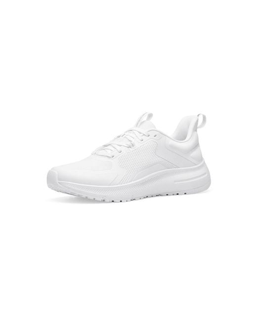 Shoes for Crews White Crossing Slip Resistant Water Resistant Work Shoes for men
