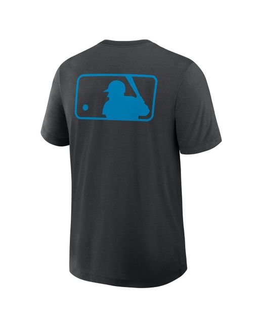 Nike Blue Miami Marlins Authentic Collection Early Work Tri-blend Performance T-shirt for men