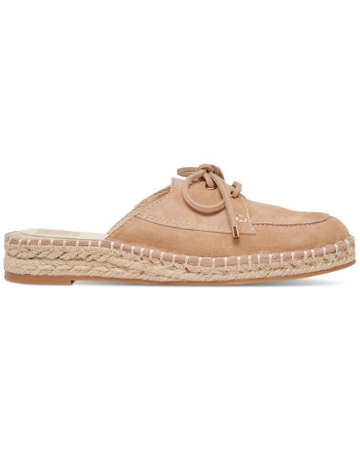 Dolce Vita Natural Hatie Bow Espadrille Boat Slide Mules