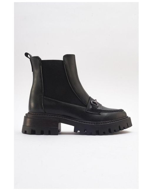 Prologue Shoes Black Vesper Buckled Chelsea Boot ()