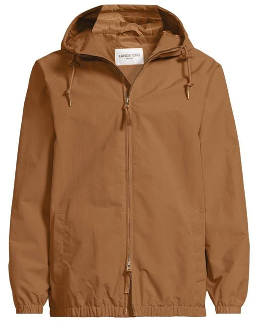 Lands' End Brown Squall Varsity Jacket for men