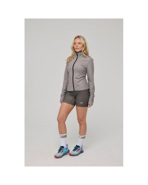 OOSC Gray Infinite Cropped Zipped Jacket