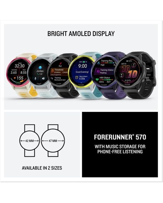 Garmin Black Forerunner 570 - 47mm