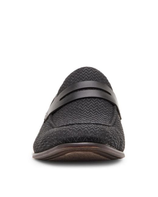Steve Madden Black Rich Velvet Jona Loafer for men