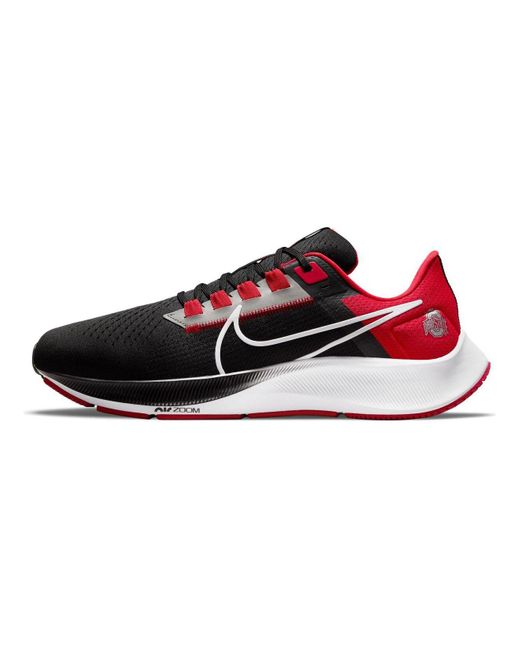 Nike Unisex Black Ohio State Buckeyes Zoom Pegasus 38 Running Shoe | Lyst